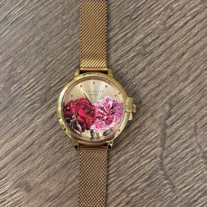 Ted Baker Floral rose Gold Watch